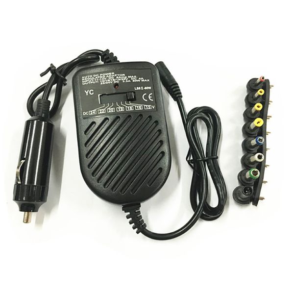 

2021 Universal DC 80W Car Auto Charger Power Supply Adapter Set for Laptop Notebook with 8 Detachable Plugs