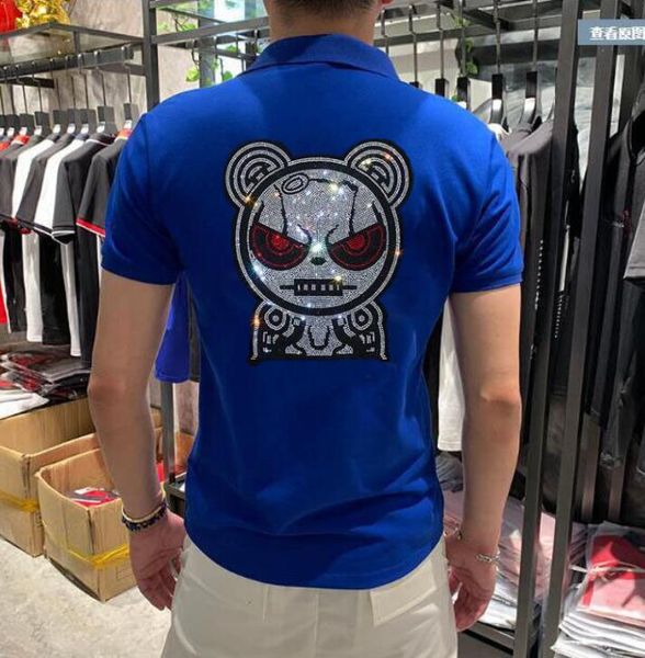 

2021 pole diamond mark occasional of men polo shirt short sleeve new arrival x0yg, White;black