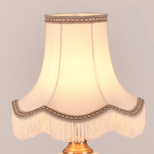 

lamp covers & shades e27 art deco court tassel shade for table floor fabric beige/green lampshades modern style cover