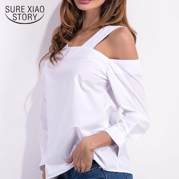 

womens and blouses 2021 korean fashion clothing white blouse shirts off shoulder harajuku ladies 3355 50 women's &