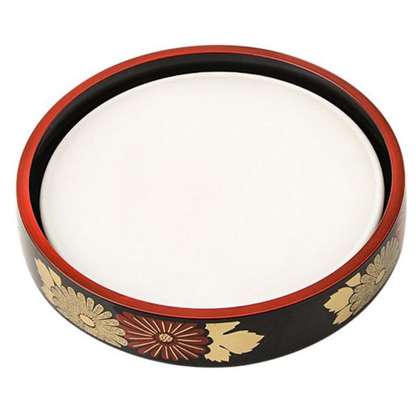 

storage bottles & jars 1 set round sushi display plates seafood sashimi food trays (black)