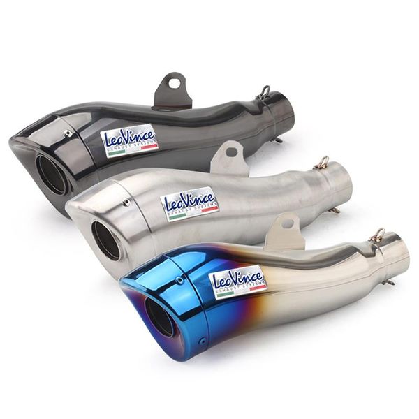 

motorcycle exhaust system universal modified leovince muffler gp db killer escape slip on for yzf r1 r3 r6 fz1 fz8 cbr500 xj6 mt07 mt09