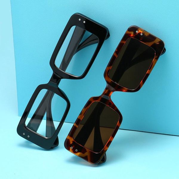 

sunglasses fashion rectangle for ladies leopard sun glasses 2021 women's eyewear shades women protection eyeglass uv200, White;black