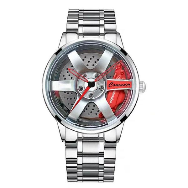 

wristwatches 2021 sports watch big flywheel men's sapphire tungsten steel waterproof luxury casual fashion 7 orders, Slivery;brown