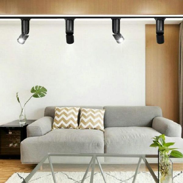 

dimmable 15w cob led track light rail ceiling pendant track lighting commercial and residential clothes shoes shop lamp