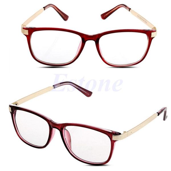 

fashion sunglasses frames vintage men women eyeglass frame glasses retro spectacles clear lens eyewear 85wb, Black