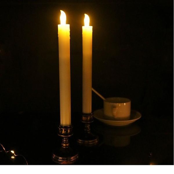

8 pcs led candles flameless window candles flickering battery operated ivory wedding party christmas de qyluka
