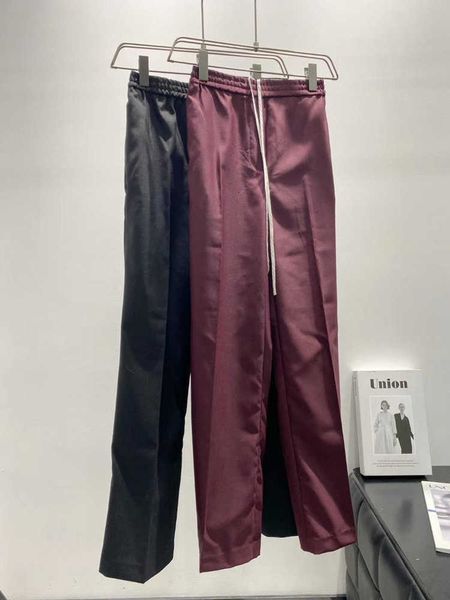 

women's pants & capris pants wool blend long trousers women lace-up elastic waist early autumn office lady 55dw, Black;white