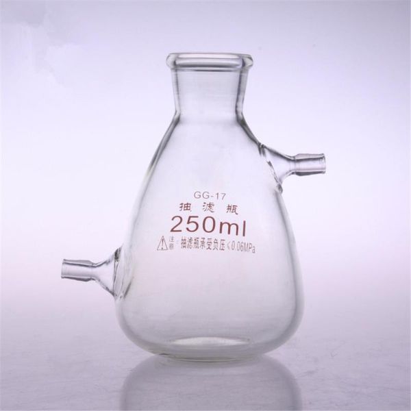 

125ml 250ml 500ml 1000ml laboratory filter bottle glass vacuum grinding mouth filtration suction flask
