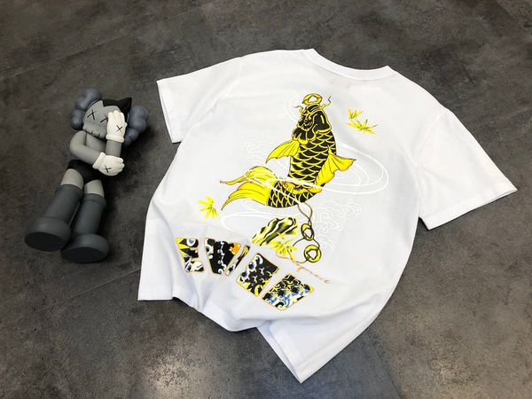 

2021 designer new high-end custom cotton t-shirt fashion all-match men and women with the same style12346, White