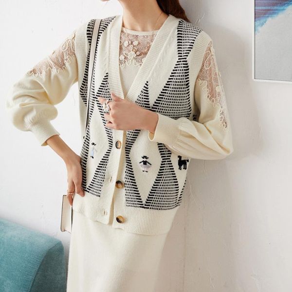 

women's vests grid embroidered wool vest high j straight out of the goods and factory leisure in winter, Black;white