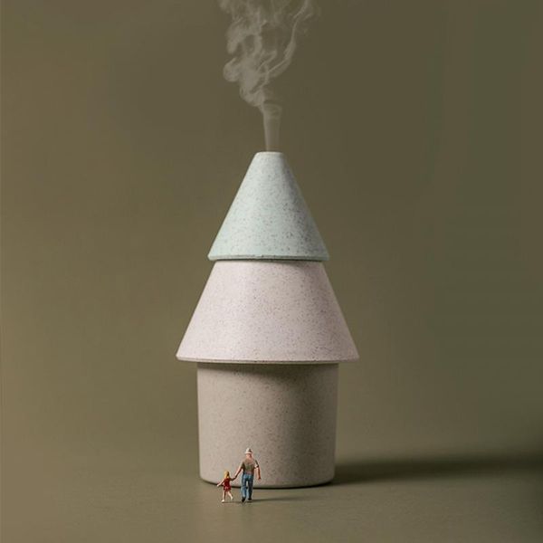 

smart home control breathing tree humidifier usb electric water vapor diffuser wired nano mist maker for offical body increasing air humidit