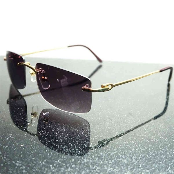 

75% off online shop men sunglasses women rimless metal frame fill prescription sunglass, White;black