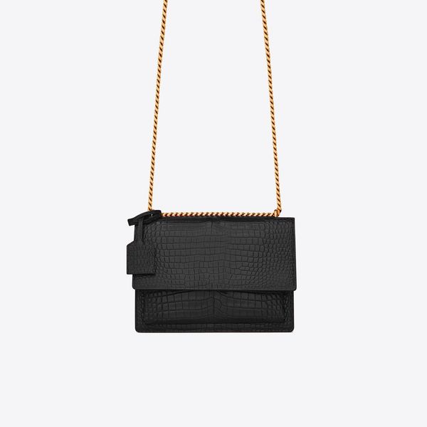 

new season crocodile pattern fashion women's chain shoulder bag cross body andbag leather soft perfect hardware 4 styles loved by the p