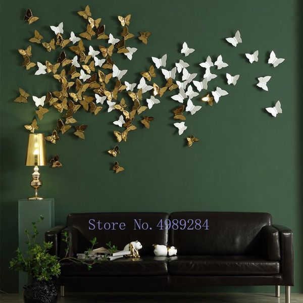 

decorative objects & figurines nordic ceramics butterfly creative 3d stereo wall decoration mount background home accessories
