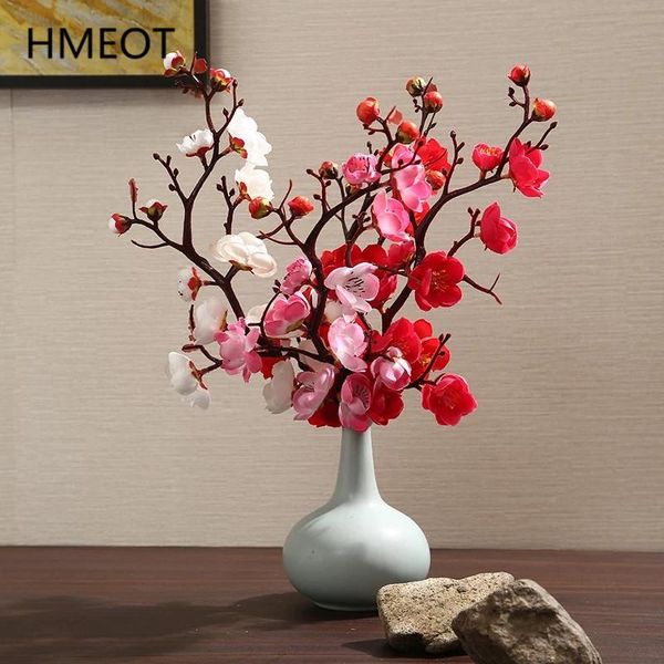 

artificial flower plum cherry blossom branches room floor deskhome decoration plum blossom fake flower diy wedding ornaments