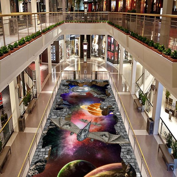 

wallpapers [self-adhesive] 3d space ship 1962 floor wallpaper mural wall print decal murals
