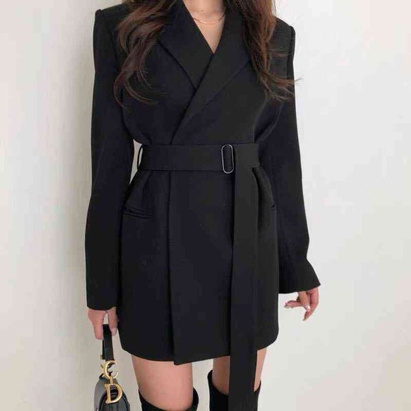 

women's jackets fashion blazers slim winter warm wool lapel long trench parka overcoat coats and jt69, Black;brown