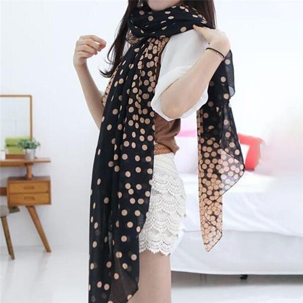 

women chiffon shawls female pareo beach towels summer autumn printed dots fashion muslim hijab wrap cape scarves, Blue;gray