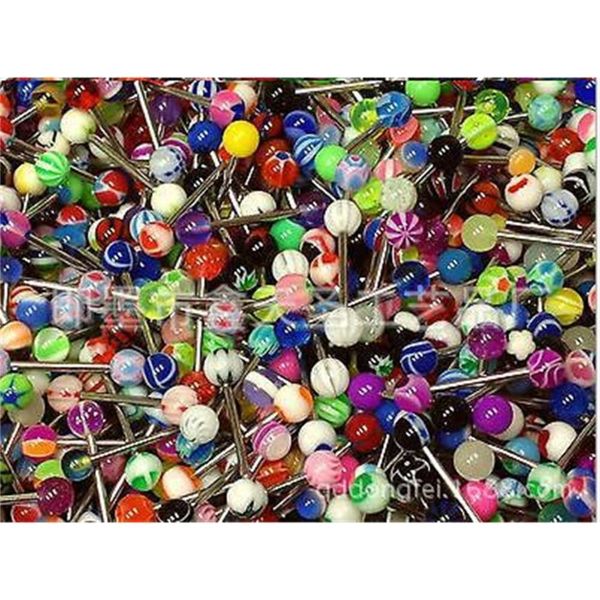 

tongue mix color tongue human body puncture jewelry