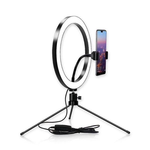 

flash heads led ring light pography selfie lamp for youtube makeup video with tripod phone