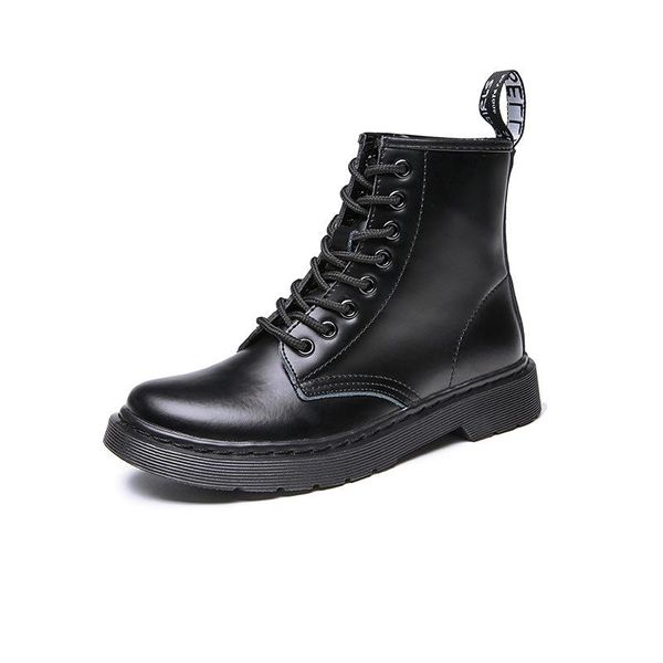 

boots 2021 women genuine leather shoes for winter woman casual autumn botas mujer female ankle, Black