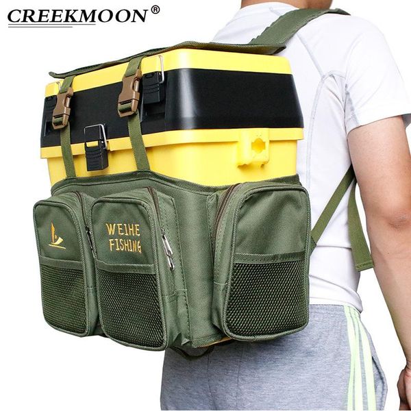 

fishing accessories big backpack waterproof lure reel box adjustable straps for fish tackle storage bag boxes outdoor