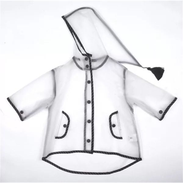

2021 new kids transparency waterproof rain polyester boys clothes fashion raincoat children baby girls jacket coat rainwear rainsuit 1vr2, Blue;gray