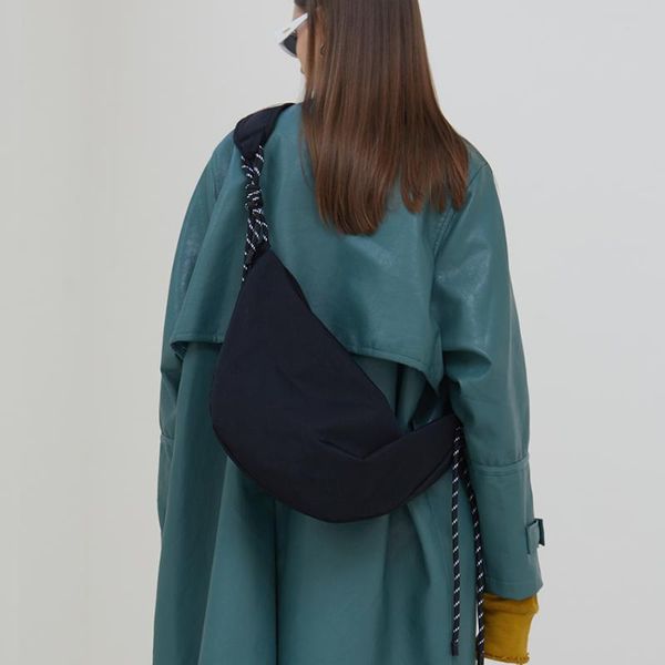 

evening bags one-shoulder canvas bag korean simple oxford cloth cross-body commuting large capacity dumpling ladies