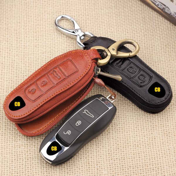 

key packet for 911 smart leather car key case, Red;blue