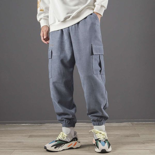 

2021pants men's new fashion brand hip hop leggings in autumn 2020, Black