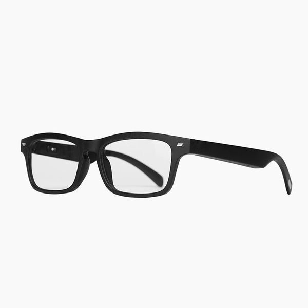 

fashion sunglasses frames prescription smart glasses with open-ear audio headphone blue-tooth 5.0, Black