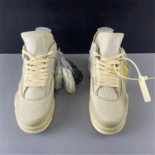 

new jumpman 4 4s basketball shoes cream sail black cat white cement men women cactus jack mens trainers sport size36-47