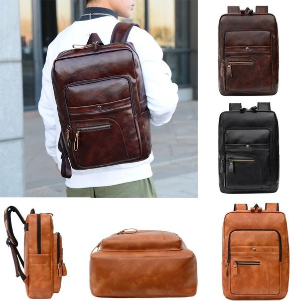 

backpack fashion trend outdoor multicolor multifunctional leather shoulder messenger bag for women girls sling #8