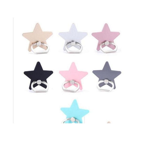 

universal 360 degree star shape finger ring holder phone stand mount for iphone 8 samsung huawei mobile phones w2gg3 r1smt
