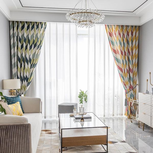 

curtain & drapes 1pc wave strip blackout curtains for bedroom window living room modern blinds home decorative custom-maded