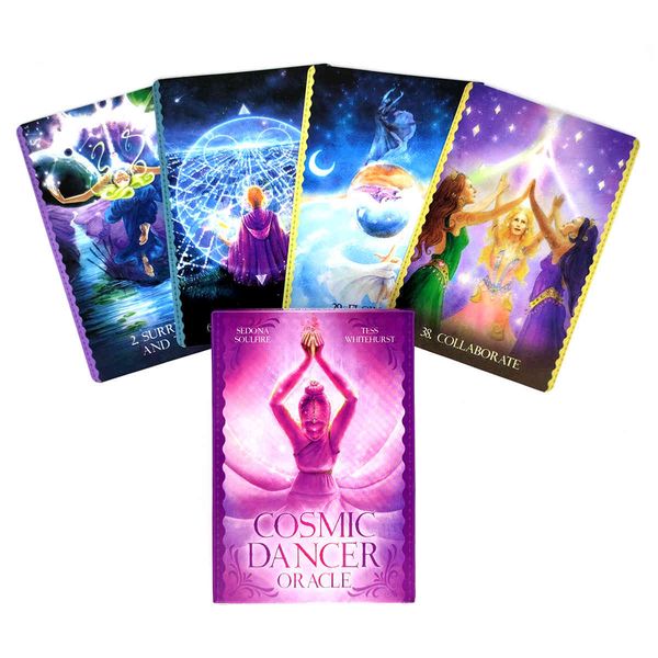 

new tarot cards cosmic dancer oracle card and pdf guidance divination deck entertainment parties board game 44 pcs/box