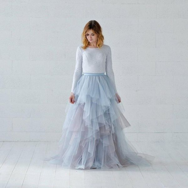 

skirts pretty colorful a-line bridal tulle to wedding garden party puffy mix color women skirt, Black