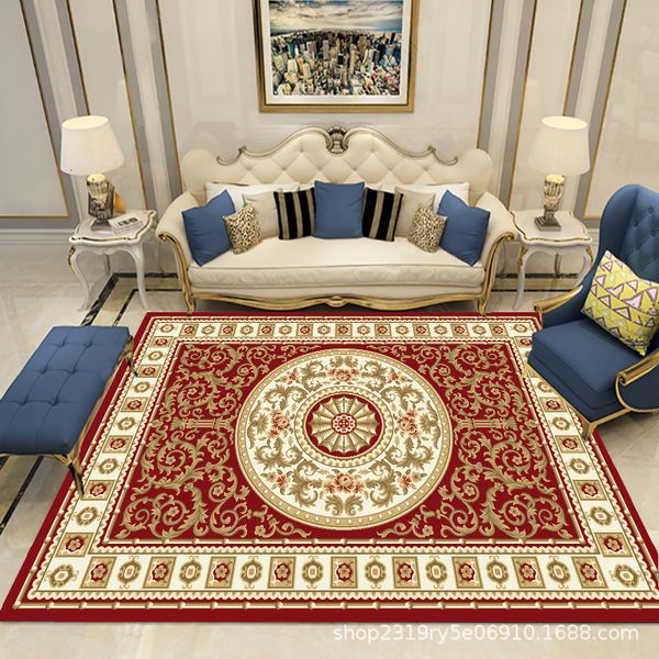 

living room carpet modern simple tea table beoom household floor mat veet golden diamond cashmere imitation