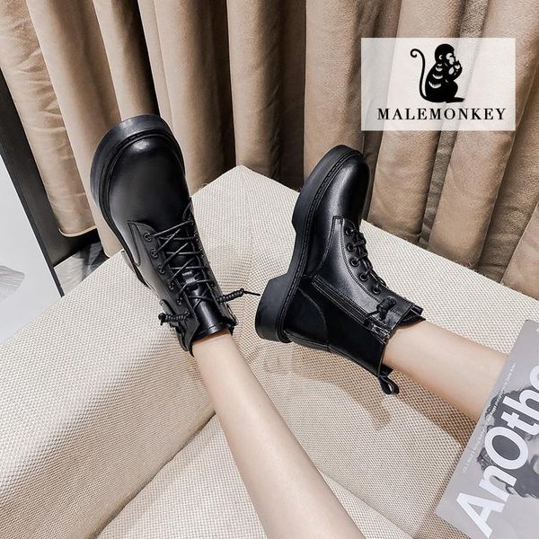 

boots 2021 women luxury leather chunky platform women's fashion designer black for trend l8009