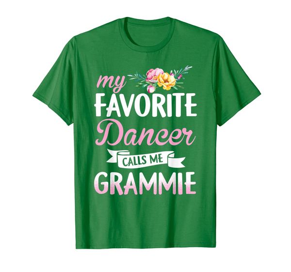 

my favorite dancer calls me grammie t-shirt, White;black