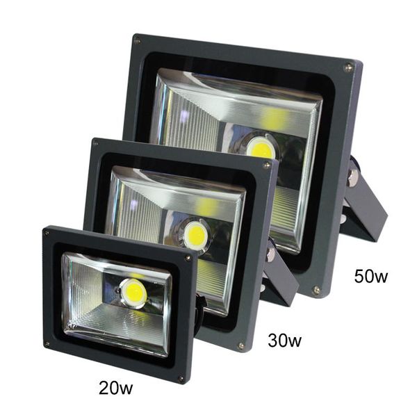 

refletor led flood light 20w 30w 50w 85~265v waterproof ip65 foco projecteur cob led floodlights outdoor wall spotlight chip