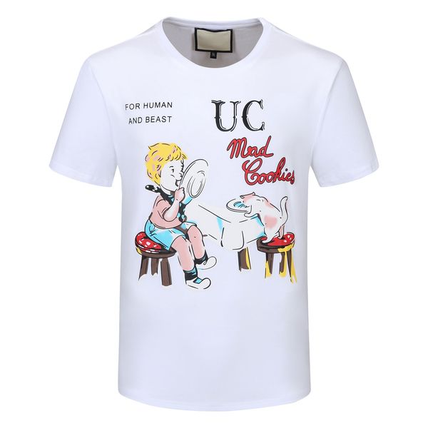 

2021 fashion pure cotton short sleeve men's t-shirt casual women t-shirt x print summer top, White;black