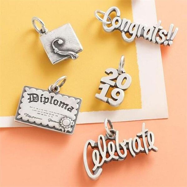

charms design stainless steel campus series pendant book stationery style for diy necklace bracelet creative jewelry making, Bronze;silver