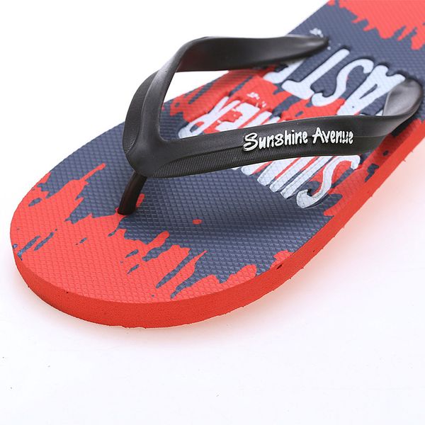 

men 2021 new sandals casual couple beach antislip personality seaside flip flops adult, Black