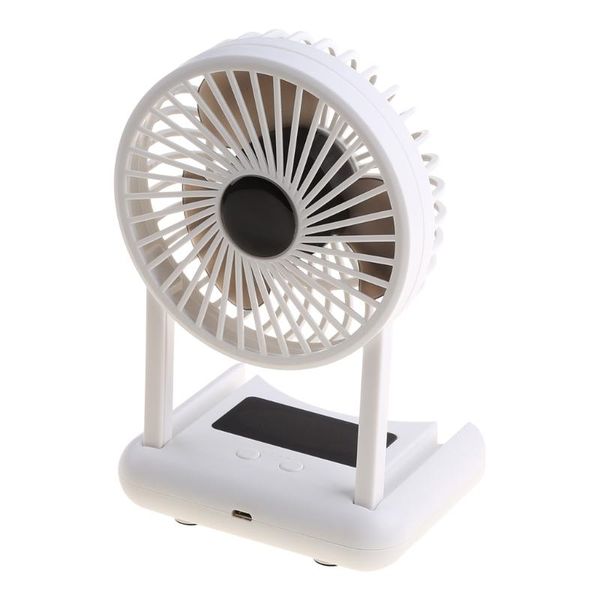 

electric fans mini silent handheld fan led night light deskfolding small portable