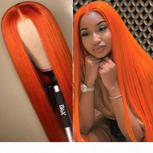 

straight orange peruvian remy wigs for black women human hair lace front human hair wigs with pre plucked lace front wig, Black;brown