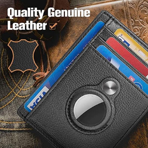 

storage bags rfid anti-theft card bag pu leather for women men wallet protective case shockproof anti scratch shell cover airtags