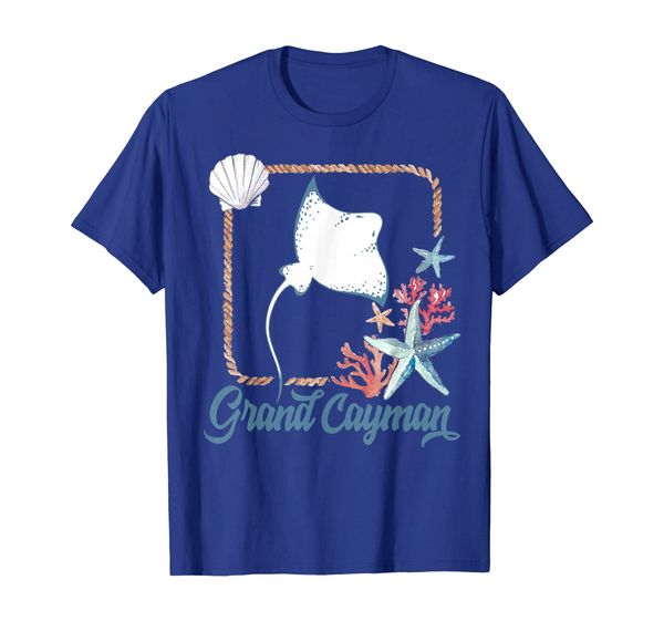 

grand cayman islands turtle tuna stingray blue souvenir gift t-shirt, White;black