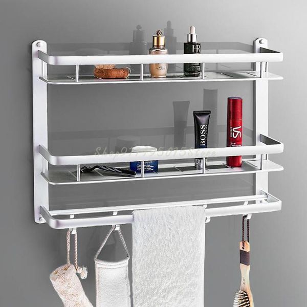 

hooks & rails toilet rack wall hanging punching towel bar vanity basin bathing bathroom storage